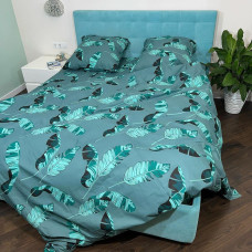 Постіль Євро (бязь, Пакистан): простирадло 220×240, підковдра 200×220, 2 наволочки 70×70. Виробник — Україна. Опт від 1 шт.