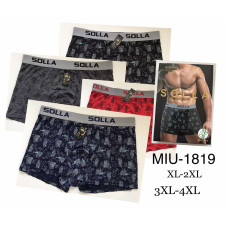 Чоловічі боксери SOLLA MIU-1819. Комфортні, еластичні, з принтом. Розміри: XL–2XL, 3XL–4XL.