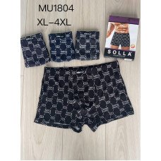 Чоловічі боксери SOLLA MU1804. Еластичні, комфортні, з принтом. Розміри XL–4XL.