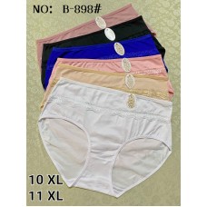 Труси жіночі батал 11XL-10XL в упаковці 12 шт колір рожеві білі чорні сині бордові голубі червоні телесні олівка розмір 