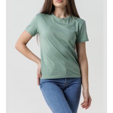 Футболка жіноча однотонна фісташковий розмір M-L-XL-2XL-3XL в упакоці 5 шт 1 колір Базові жіночі футболки опт виробни Україна