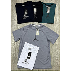 Чоловіча трикотажна футболка з принтом, асорті кольорів, розміри M-XXL, від 1 упаковки (5 шт.)