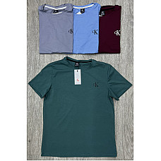 Чоловіча трикотажна футболка з принтом, асорті кольорів, розміри M-XXL, від 1 упаковки (5 шт.)