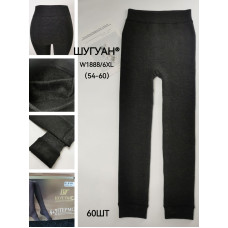 Лосины ШУГУАН W1888/6XL батал (54-60). Теплые, термо на меху. Опт 60 шт.