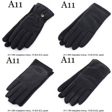 ОПТ! Жіночі Сенсорні Рукавички Плащівка/Плюш H05 Купити Оптом 6.5-8.5 Зима 12 пар Opt7km