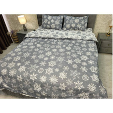 Новорічний Комплект Постільної Білизни СІМЕЙНИЙ (2 Підковдри) Бязь Купити Оптом Opt7km