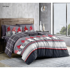 Новорічний Комплект Постільної Білизни СІМЕЙНИЙ (2 Підковдри) Бязь Купити Оптом Opt7km