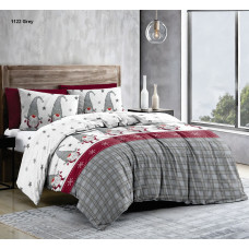 Новорічний Комплект Постільної Білизни СІМЕЙНИЙ (2 Підковдри) Бязь Купити Оптом Opt7km