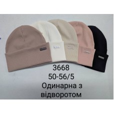 детяча шапка одінарна звідворотом 50-56р.