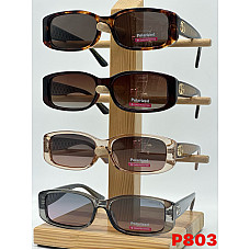 Опт Жіночі сонцезахисні окуляри Gucci Polarized P803 прямокутні (мікс кольорів) на opt7km.net.ua —