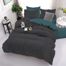 Постіль 1.5-спальна (бязь, Пакистан): простирадло 150×220, підковдра 150×220, 2 наволочки 70×70. Виробник — Україна. Опт 