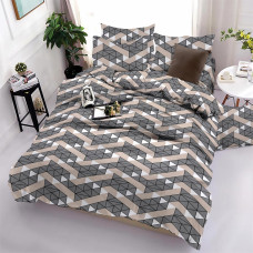 Постіль 1.5-спальна (бязь, Пакистан): простирадло 150×220, підковдра 150×220, 2 наволочки 70×70. Виробник — Україна. Опт 