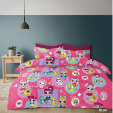 ОПТ! Дитяча постільна білизна 1.5-спальна (Бязь) — Кольорові принти