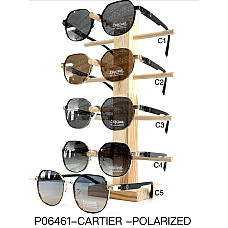 Жіночі сонцезахисні окуляри Cartier P06461 Polarized, прямокутна оправа, преміум серія