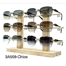 Жіночі сонцезахисні окуляри Chloe ЗА509, кругла оправа (Oversize), градієнт