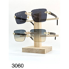 Сонцезахисні окуляри Cartier 3060, безоправна модель, прямокутні лінзи, унісекс