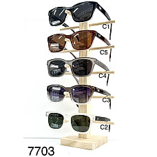 Сонцезахисні окуляри Ray-Ban 7703 Polarized, класична квадратна форма, унісекс