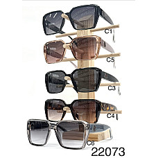 Жіночі сонцезахисні окуляри Moncler 22073, квадратна оправа, мікс кольорів (C1-C6)