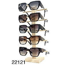 Жіночі сонцезахисні окуляри Prada 22121, форма «котяче око», мікс кольорів (C1-C6)