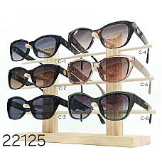 Жіночі сонцезахисні окуляри Louis Vuitton 22125, форма «котяче око», мікс кольорів (C1-C6)