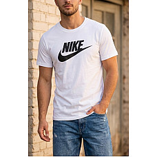 Опт Чоловіча спортивна футболка Nike коттон 100% чорна / біла (ростовка 5 шт одного кольору) на opt7km.net.ua