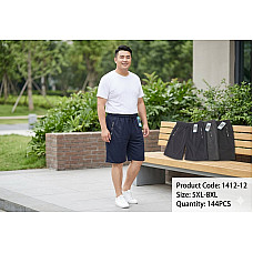 Чоловічі спортивні трикотажні шорти батал 1412-12 (5XL, 6XL, 7XL, 8XL)