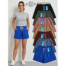 Жіночі літні трикотажні шорти 400-10 (XL, 2XL, 3XL, 4XL, 5XL)