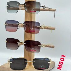 Сонцезахисні окуляри M&C Sunglasses, модель M543/M544, безоправні з шипованими дужками.