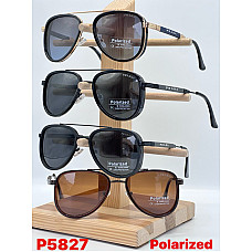Окуляри сонцезахисні P5827 Polarized, лінза антивідблиск, дужка флекс, чоловічі, Prada style, опт