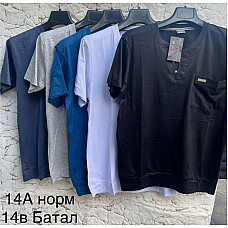 Футболка чоловіча , супербатал (6XL-8XL), мікс кольорів, упаковка 5/10 шт., опт