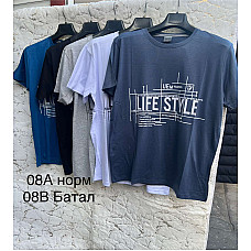 Футболка чоловіча , розміри XL-3XL, мікс кольорів, упаковка 5/10 шт., опт