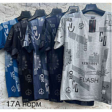Футболка чоловіча , розміри XL-3XL, мікс кольорів, упаковка 5/10 шт., опт