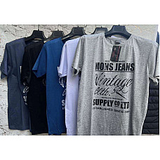 Футболка чоловіча , розміри XL-3XL, мікс кольорів, упаковка 5/10 шт., опт