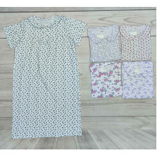 Жіноча нічна сорочка Fazo R. Розміри 48–56. Натуральна бавовна, ніжні принти. Зручна для сну та дому.