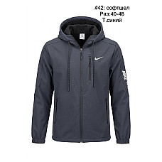 Чоловіча куртка софтшел (Softshell) з капюшоном Nike норма (розміри 48-56) 5 шт./упак.