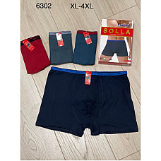 Чоловічі труси боксери SOLLA 6302# в коробках (розміри XL-4XL) 24 шт./упак. (блок)