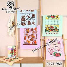 Рушники кухонні з мікрофібри (40*60 см), яскраві принти, упаковка 20 шт., опт