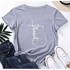 Футболка жіноча з принтом (розміри M-3XL), упаковка 5 шт., опт