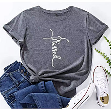 Футболка жіноча з принтом (розміри M-3XL), упаковка 5 шт., опт