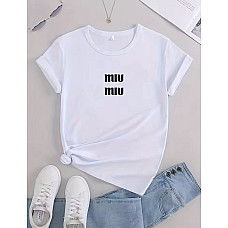 Футболка жіноча з принтом (розміри M-3XL), упаковка 5 шт., опт