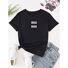 Футболка жіноча з принтом (розміри M-3XL), упаковка 5 шт., опт