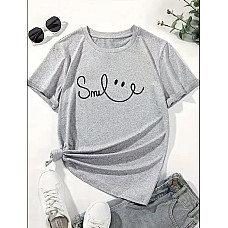 Футболка жіноча з принтом (розміри M-3XL), упаковка 5 шт., опт