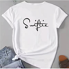 Футболка жіноча з принтом (розміри M-3XL), упаковка 5 шт., опт