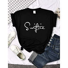 Футболка жіноча з принтом (розміри M-3XL), упаковка 5 шт., опт