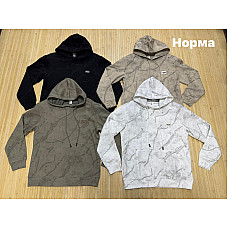 Чоловічий світшот норма двонитка з принтом  (L-4XL, Туреччина)