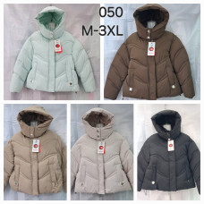 Жіноча зимова куртка з капюшоном. Розміри M–3XL. Тепла, легка, комфортна. В упаковці 5 шт одного кольору.