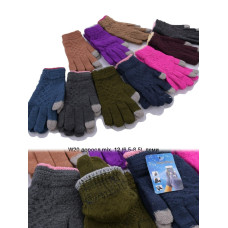 ОПТ! Жіночі Сенсорні Рукавички (Одинарні) Купити Оптом 12 пар Універсальний W20 Opt7km