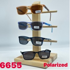 Дитячі сонцезахисні окуляри неломайки polarized опт синий рожевий жовтий фіолет чорні молочний карал сірий
