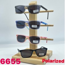 Дитячі сонцезахисні окуляри неломайки polarized опт синий рожевий жовтий фіолет чорні молочний карал сірий