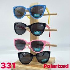 Дитячі сонцезахисні окуляри неломайки polarized опт синий рожевий жовтий фіолет чорні молочний карал сірий